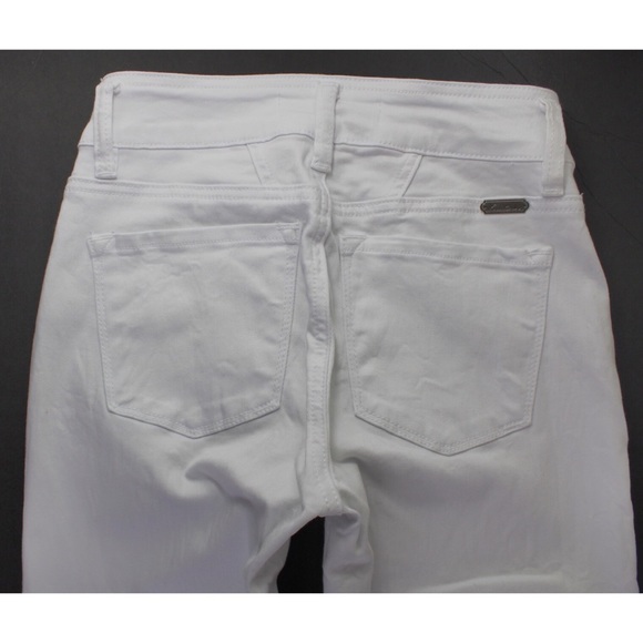 NEW KanCan Destroyed White Stretch Skinny Jeans 24 / 0 - Picture 10 of 12